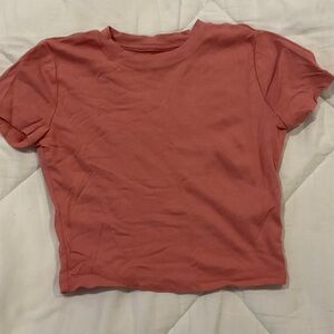 Hollister Coral Short Sleeve Tee
